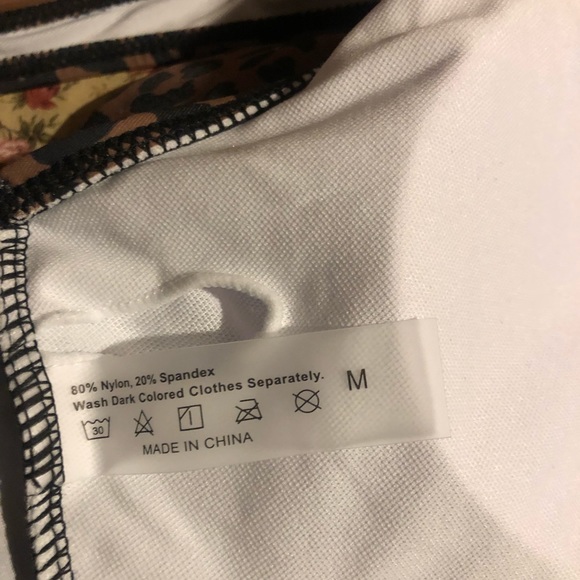 SheinSwim Leopard knotted swimsuit - Picture 3 of 4